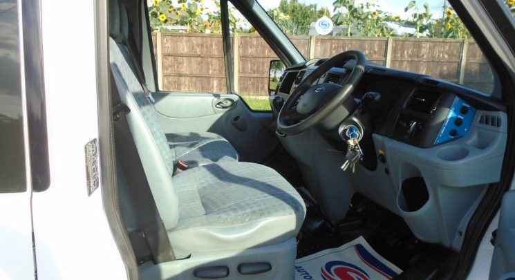 2014 14 ford transit 2.2 tdci 125ps 6spd double cab tipper with rear tail lift – air con -direct council 114k