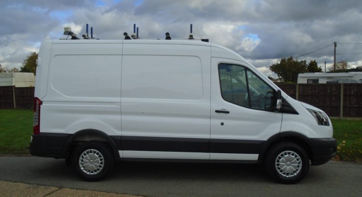 2017 17 ford transit 2.0 tdci 170ps l2 h2 rwd med roof med wheelbase – fsh- new wet belt