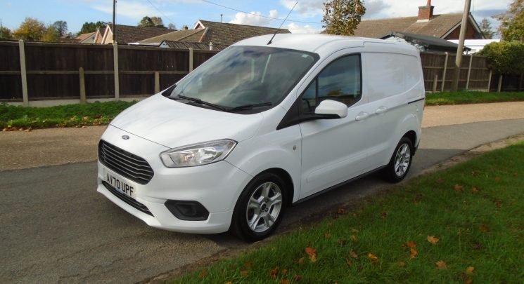 2020 70 ford transit courier limited white 1 owner 57k air con alloys cruise