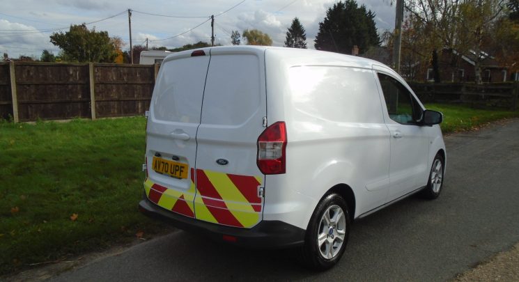 2020 70 ford transit courier limited white 1 owner 57k air con alloys cruise