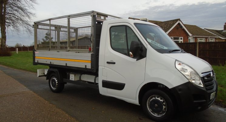 2016 66 vauxhall movano 2.3 cdti 125ps caged tipper ex council 58k