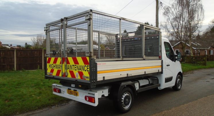 2016 66 vauxhall movano 2.3 cdti 125ps caged tipper ex council 58k