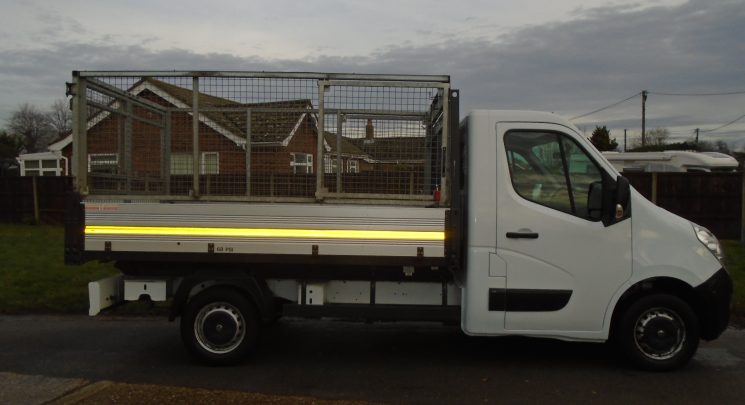 2016 66 vauxhall movano 2.3 cdti 125ps caged tipper ex council 58k