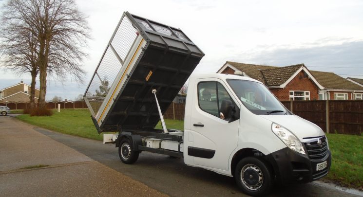 2016 66 vauxhall movano 2.3 cdti 125ps caged tipper ex council 58k