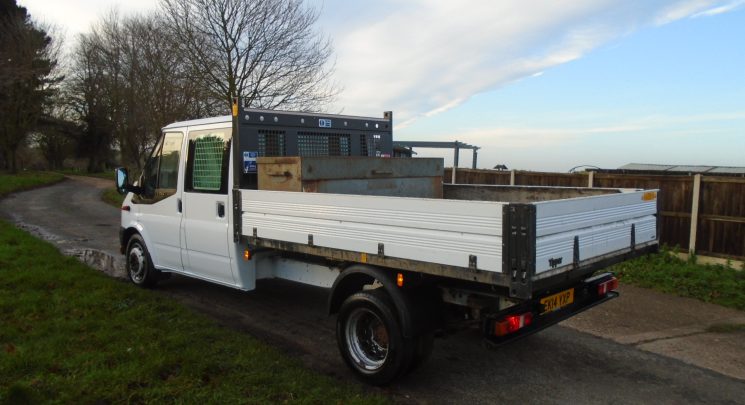 2014 14 ford transit 125 t 350 2.2 tdci factory tipper – utility double cab only 66k