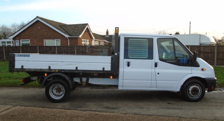 2014 14 ford transit 125 t 350 2.2 tdci factory tipper – utility double cab only 66k