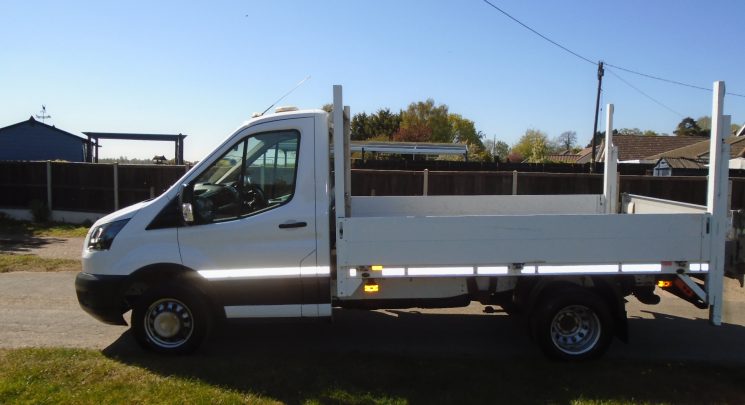 2018 18 ford transit 2.0 tdci euro 6 dropside with rear tail lift twin rear wheels air con