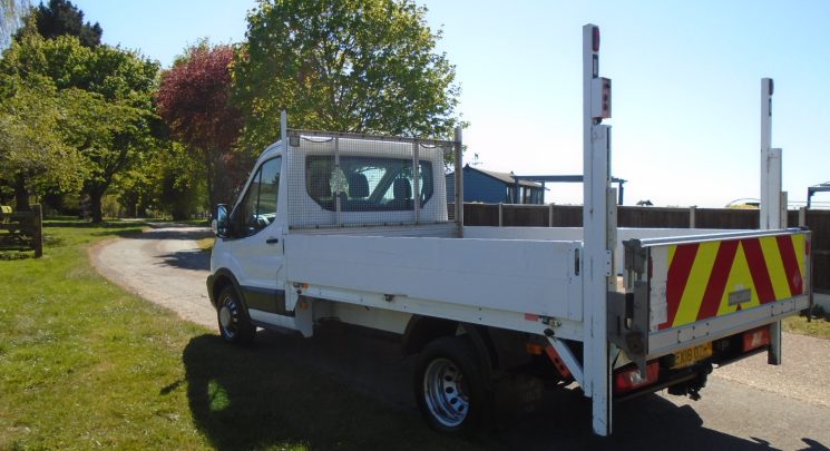 2018 18 ford transit 2.0 tdci euro 6 dropside with rear tail lift twin rear wheels air con