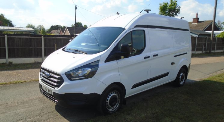 2018 68 ford transit custom 2.0 tdci 130ps l2 h2 lwb high roof fsh air con