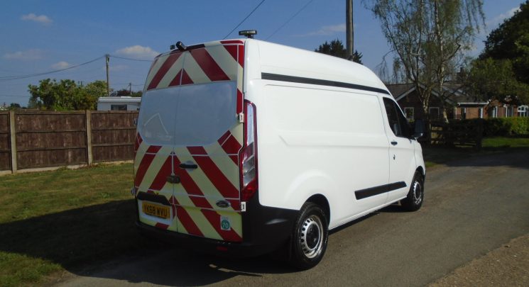 2018 68 ford transit custom 2.0 tdci 130ps l2 h2 lwb high roof fsh air con