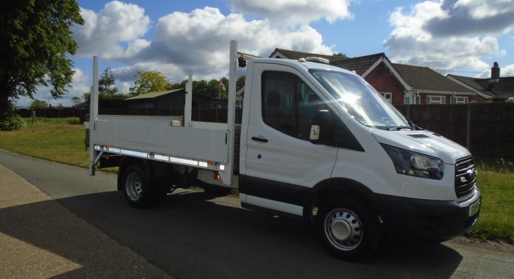 2018 18 ford transit 2.0 tdci euro 6 dropside with tail lift twin rear wheels air con