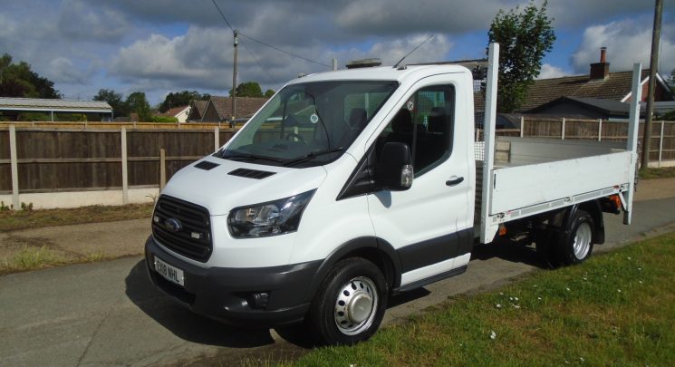 2018 18 ford transit 2.0 tdci euro 6 dropside with tail lift twin rear wheels air con