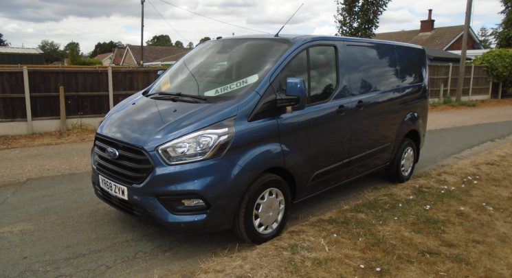 2018 68 Ford Transit Custom 2.0 300 EcoBlue Trend Panel Van 5dr Diesel Manual L1 H1 Euro 6 (130 ps) air con NO VAT