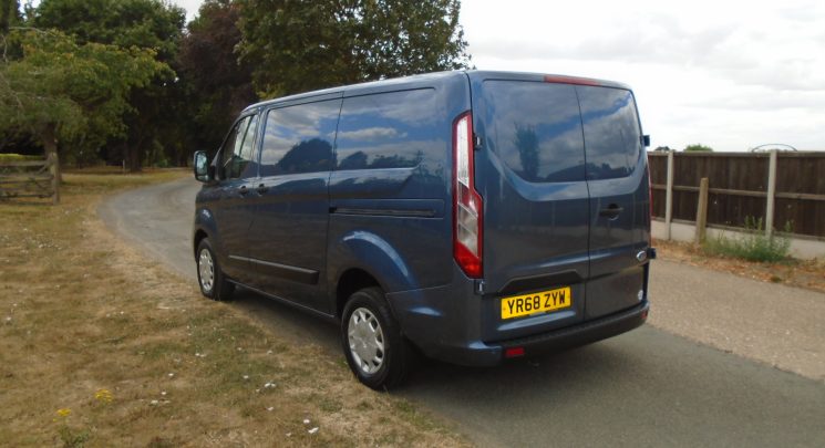 2018 68 Ford Transit Custom 2.0 300 EcoBlue Trend Panel Van 5dr Diesel Manual L1 H1 Euro 6 (130 ps) air con NO VAT
