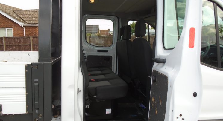 2023 23 Ford Transit 2.0 350 EcoBlue Leader Double Cab tipper 4dr Diesel Manual RWD L3 Euro 6 (s/s) (130 ps) air con 59k