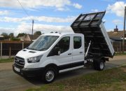2023 23 Ford Transit 2.0 350 EcoBlue Leader Double Cab tipper 4dr Diesel Manual RWD L3 Euro 6 (s/s) (130 ps) air con 59k
