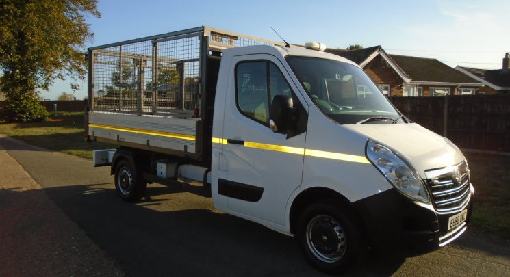 2016 66 Vauxhall Movano 2.3 CDTi 3500 caged Tipper 2dr Diesel Manual FWD L2 Euro 5 (125 ps) 94k air con
